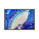 THROAT CHAKRA by Rebecca Bond Framed Canvas Print