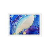 THROAT CHAKRA by Rebecca Bond Framed Canvas Print