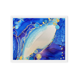 THROAT CHAKRA by Rebecca Bond Framed Canvas Print