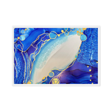 THROAT CHAKRA by Rebecca Bond Framed Canvas Print