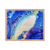 THROAT CHAKRA by Rebecca Bond Framed Paper Print