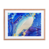 THROAT CHAKRA by Rebecca Bond Framed Paper Print with Mat