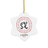 DOG Zodiac Animal Energy Art by Manwol Ceramic Ornament