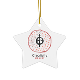 MONKEY Zodiac Animals Energy Art by Manwol Ceramic Ornament