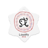 DOG Zodiac Animal Energy Art by Manwol Double-Sided Ceramic Ornament