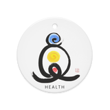 Good Health Fortune Talisman Energy Art by Manwol Double-Sided Ceramic Ornament