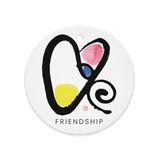 FRIENDSHIP Fortune Talisman Energy Art by Manwol Double-Sided Ceramic Ornament
