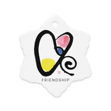 FRIENDSHIP Fortune Talisman Energy Art by Manwol Double-Sided Ceramic Ornament