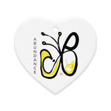 ABUNDANCE Fortune Talisman Energy Art by Manwol Double-Sided Ceramic Ornament