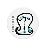 HARMONY Fortune Talisman Energy Art by Manwol Double-Sided Ceramic Ornament