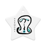 HARMONY Fortune Talisman Energy Art by Manwol Double-Sided Ceramic Ornament