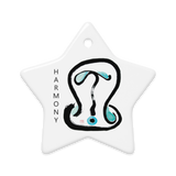 HARMONY Fortune Talisman Energy Art by Manwol Double-Sided Ceramic Ornament