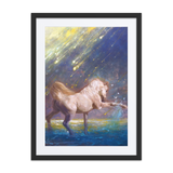 Dancing Light | Al Choi Energy Art | Framed Paper Print with Mat