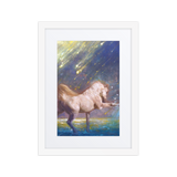Dancing Light | Al Choi Energy Art | Framed Paper Print with Mat
