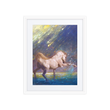 Dancing Light | Al Choi Energy Art | Framed Paper Print with Mat