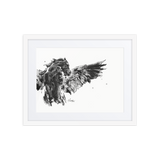 Horse Ink Painting 7 | Al Choi Energy Art | Framed Paper Print with Mat