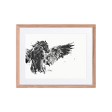 Horse Ink Painting 7 | Al Choi Energy Art | Framed Paper Print with Mat