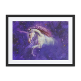 A Star Emerging from the Darkness | Al Choi Energy Art | Framed Paper Print with Mat