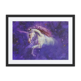 A Star Emerging from the Darkness | Al Choi Energy Art | Framed Paper Print with Mat