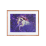 A Star Emerging from the Darkness | Al Choi Energy Art | Framed Paper Print with Mat
