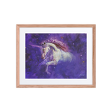 A Star Emerging from the Darkness | Al Choi Energy Art | Framed Paper Print with Mat