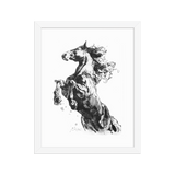 Horse Ink Painting 2 | Al Choi Energy Art | Framed Paper Print