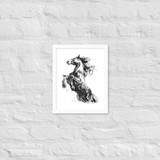 Horse Ink Painting 2 | Al Choi Energy Art | Framed Paper Print