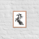 Horse Ink Painting 2 | Al Choi Energy Art | Framed Paper Print
