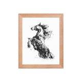 Horse Ink Painting 2 | Al Choi Energy Art | Framed Paper Print