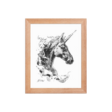 Horse Ink Painting 8 | Al Choi Energy Art | Framed Paper Print