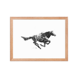 Horse Ink Painting 12 | Al Choi Energy Art | Framed Paper Print