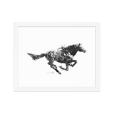 Horse Ink Painting 12 | Al Choi Energy Art | Framed Paper Print