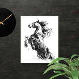 Horse Ink Painting 2 | Al Choi Energy Art | Unframed Paper Print