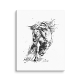 Horse Ink Painting 9 | Al Choi Energy Art | Unframed Canvas Print