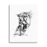Horse Ink Painting 9 | Al Choi Energy Art | Unframed Canvas Print