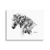 Horse Ink Painting 10 | Al Choi Energy Art | Unframed Canvas Print