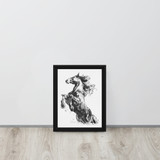 Horse Ink Painting 2 | Al Choi Energy Art | Framed Canvas Print