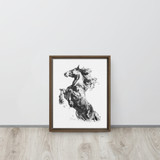 Horse Ink Painting 2 | Al Choi Energy Art | Framed Canvas Print