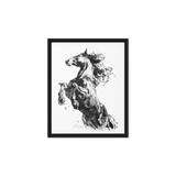 Horse Ink Painting 2 | Al Choi Energy Art | Framed Canvas Print
