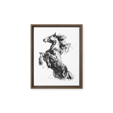 Horse Ink Painting 2 | Al Choi Energy Art | Framed Canvas Print