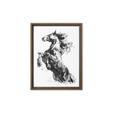 Horse Ink Painting 2 | Al Choi Energy Art | Framed Canvas Print