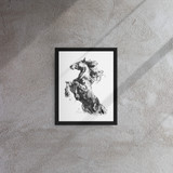 Horse Ink Painting 2 | Al Choi Energy Art | Framed Canvas Print