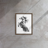Horse Ink Painting 2 | Al Choi Energy Art | Framed Canvas Print