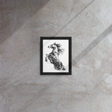 Horse Ink Painting 2 | Al Choi Energy Art | Framed Canvas Print