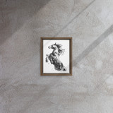 Horse Ink Painting 2 | Al Choi Energy Art | Framed Canvas Print