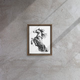 Horse Ink Painting 2 | Al Choi Energy Art | Framed Canvas Print