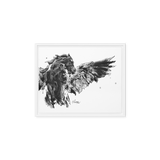 Horse Ink Painting 7 | Al Choi Energy Art | Framed Canvas Print