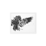 Horse Ink Painting 7 | Al Choi Energy Art | Framed Canvas Print