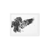 Horse Ink Painting 7 | Al Choi Energy Art | Framed Canvas Print