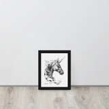 Horse Ink Painting 8 | Al Choi Energy Art | Framed Canvas Print